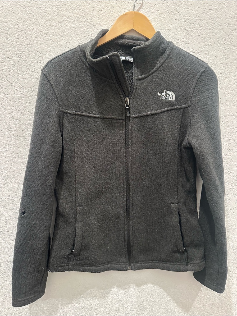 The North Face Gray Full‎ Zip Fleece Jacket